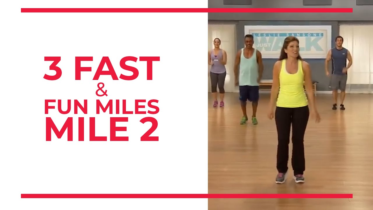 3 Fast & Fun Miles Mile 2 | Walk At Home Fitness-Videos