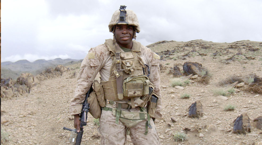 Marine-Vet.  Mike Steadman ist ein Vorbild für alle Altersgruppen